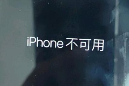 白茅湖农场苹果服务网点分享锁屏界面显示“iPhone 不可用”如何解决 