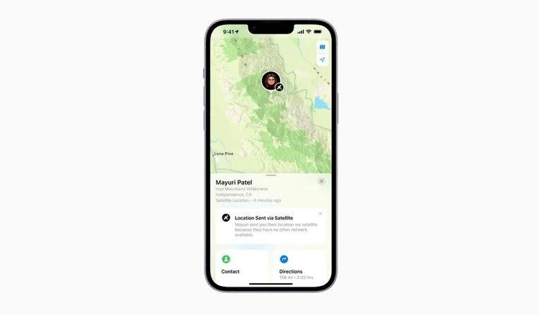 白茅湖农场苹果14维修分享iPhone14系列中 FindMy功能通过卫星分享位置方法教程 
