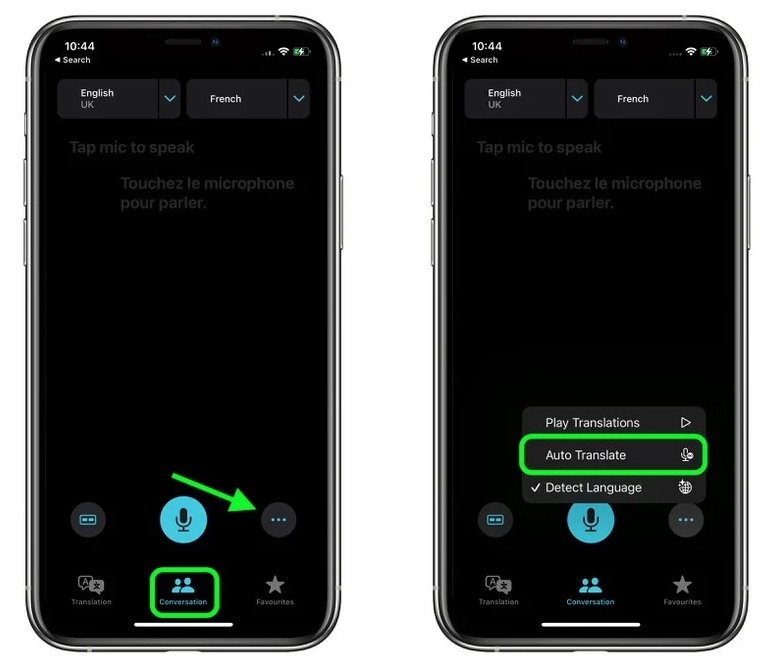 白茅湖农场苹果手机维修分享iOS 15 “翻译” App 新改进 